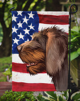 Cesky Fousek Dog American Flag Flag Garden Size CK6484GF