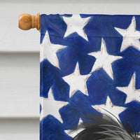 Chinese Crested Dog American Flag Flag Canvas House Size CK6487CHF