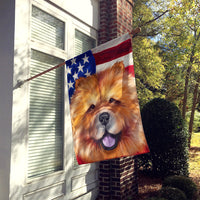 Chow Chow Dog American Flag Flag Canvas House Size CK6490CHF