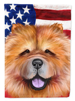 Chow Chow Dog American Flag Flag Garden Size CK6490GF