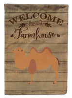 Bactrian Camel Welcome Flag Canvas House Size CK6762CHF