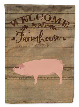 American Landrace Pig Welcome Flag Garden Size CK6876GF