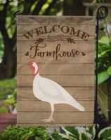 Beltsville Small White Turkey Hen Welcome Flag Garden Size CK6933GF