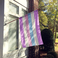 Bigender Pride Flag Canvas House Size