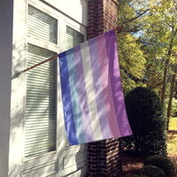 Bigender Pride Flag Canvas House Size