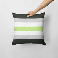 Agender Pride Fabric Decorative Pillow