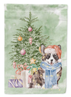 Christmas Cardigan Corgi Flag Garden Size