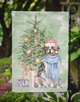 Christmas Australian Shepherd Flag Garden Size