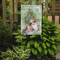 Christmas Australian Shepherd Hi Five Flag Garden Size