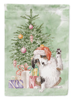 Christmas Australian Shepherd Hi Five Flag Garden Size