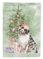 Christmas Australian Shepherd #2 Flag Garden Size