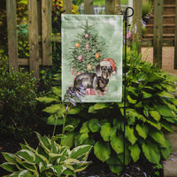 Christmas Dachshund Black Tan Puppy Flag Garden Size