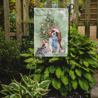 Christmas Cavalier Spaniel Bleheim Flag Garden Size