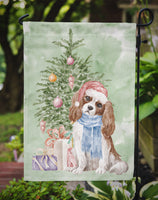 Christmas Cavalier Spaniel Bleheim Flag Garden Size