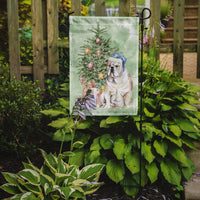 Christmas English Bulldog Flag Garden Size