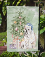 Christmas English Bulldog Flag Garden Size