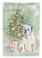 Christmas English Bulldog Flag Garden Size