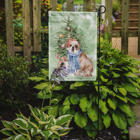 Christmas English Bulldog #2 Flag Garden Size