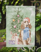 Christmas English Cocker Spaniel Tan Flag Garden Size