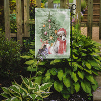 Christmas Jack Russell Terrier Smooth Puppy Flag Garden Size