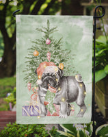 Christmas Black Pug #2 Flag Garden Size