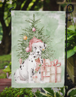 Christmas Dalmatian Flag Garden Size