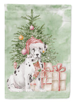 Christmas Dalmatian Flag Garden Size