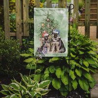 Christmas German Shepherd Momma and Baby Flag Garden Size