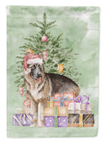 Christmas German Shepherd Flag Garden Size