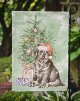 Christmas Black Labrador Retriever Puppy Flag Garden Size