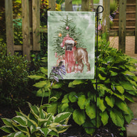 Christmas Boxer Puppy Flag Garden Size