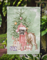 Christmas Boxer Puppy Flag Garden Size