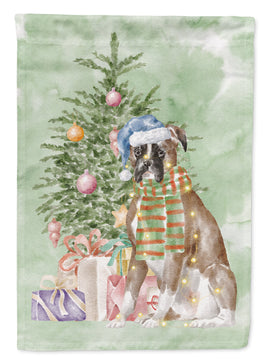 Christmas Boxer Flag Garden Size