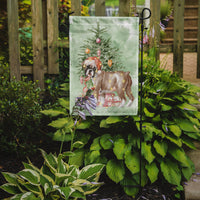 Christmas Boxer Puppy #2 Flag Garden Size