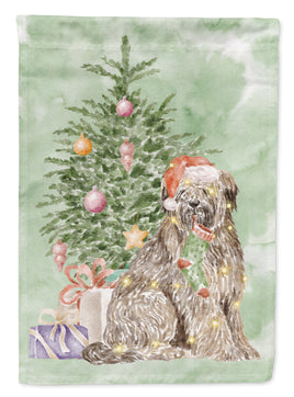 Christmas Briard #1 Flag Garden Size