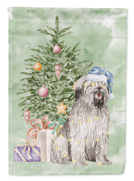 Christmas Briard #2 Flag Garden Size