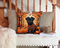 Affenpinscher Fall Fabric Decorative Pillow