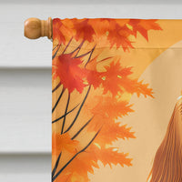 Afghan Hound Fall House Flag