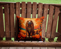 Afghan Hound Fall Fabric Decorative Pillow