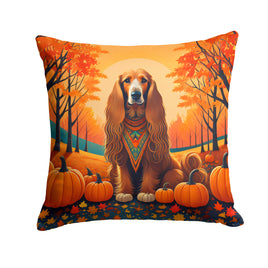 Afghan Hound Fall Fabric Decorative Pillow