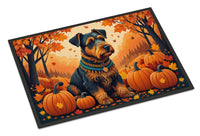 Airedale Terrier Fall Indoor or Outdoor Mat 24x36