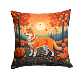 Akita Fall Fabric Decorative Pillow