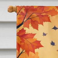 Basenji Fall House Flag