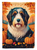 Bearded Collie Fall House Flag