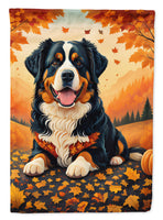 Bernese Mountain Dog Fall Garden Flag