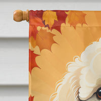 Bichon Frise Fall House Flag