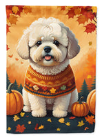 Bichon Frise Fall House Flag