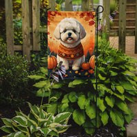 Bichon Frise Fall Garden Flag