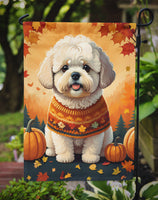 Bichon Frise Fall Garden Flag