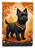 Black Cairn Terrier Fall House Flag